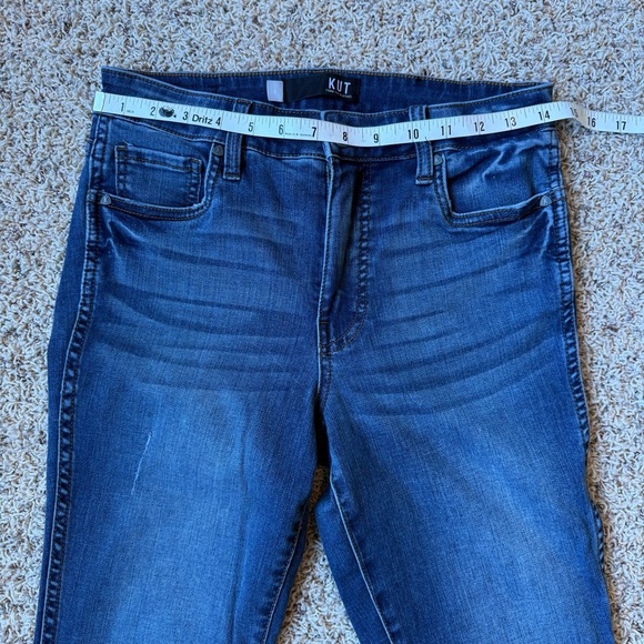 KUT Mia High Rise Fab Ab Toothpick Skinny Distressed Jeans Womens 4 - Picture 5 of 10